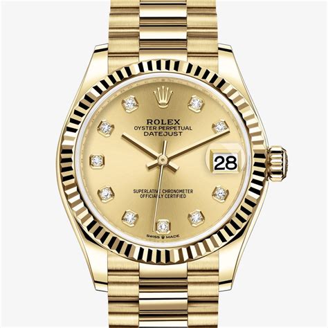 rolex datejust oro e diamanti